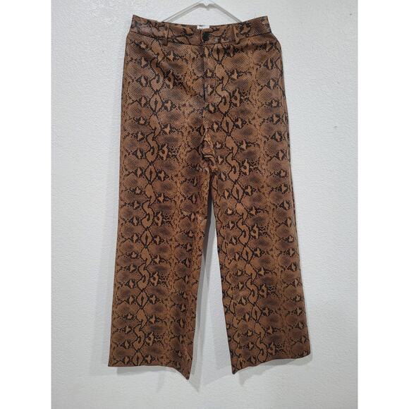 Princess Polly Pants - Princess Polly Snake Print Animal Faux Leather Pants size 6‎ #P3
